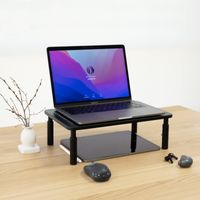 Miniatura 5 de Tooq TQMR081 Soporte elevador monitores Negro