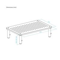 Miniatura 7 de Tooq TQMR081 Soporte elevador monitores Negro