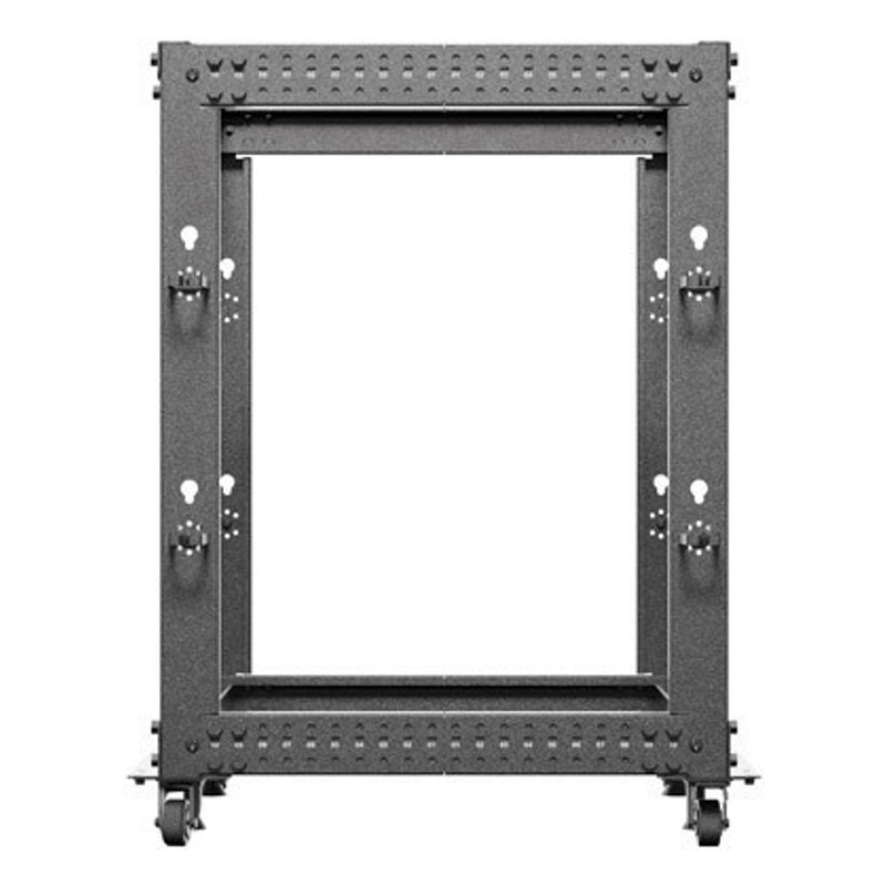 ARMARIO LANBERG ABIERTO RACK 19" 15U 600X600 AJUSTABLE HASTA 1100 NEGRO - Imagen 5 de 8