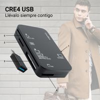 Miniatura 3 de CARD READER EXTERNO COOLBOX CRE4AC USB 3.0 SD/SDHC/SDXC MICROSD/TFLASH MS DNIe 4.0 ADAPTADOR USB-C