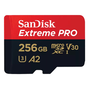 Ext PRO microSDXC 256GB+SD 200MB/s