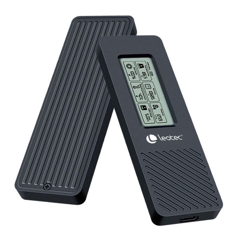 LEOTEC CAJA EXTERNA PARA DISCOS M.2 NVME CON PANEL LCD - Imagen 4 de 6