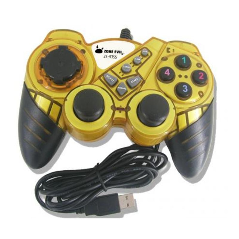 GAMEPAD ZONE EVIL ELITE AMARILLO ZE-535S YELLOW - Imagen 2 de 4