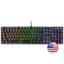 TECLADO MECANICO MARS GAMING MK422 US SWITCH AZUL PR DE 100Hz ANTI-GHOSTING AVANZADO RGB NEGRO