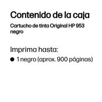 Miniatura 4 de HP 953 Cartucho Negro LOS58AE Officejet 8710
