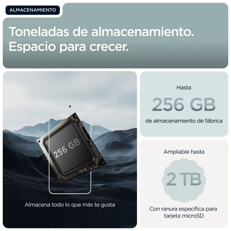 MOTOROLA moto g56 5G moto g56 5G 6.72" 5G 8GB/512GB Gris - Imagen 19 de 20