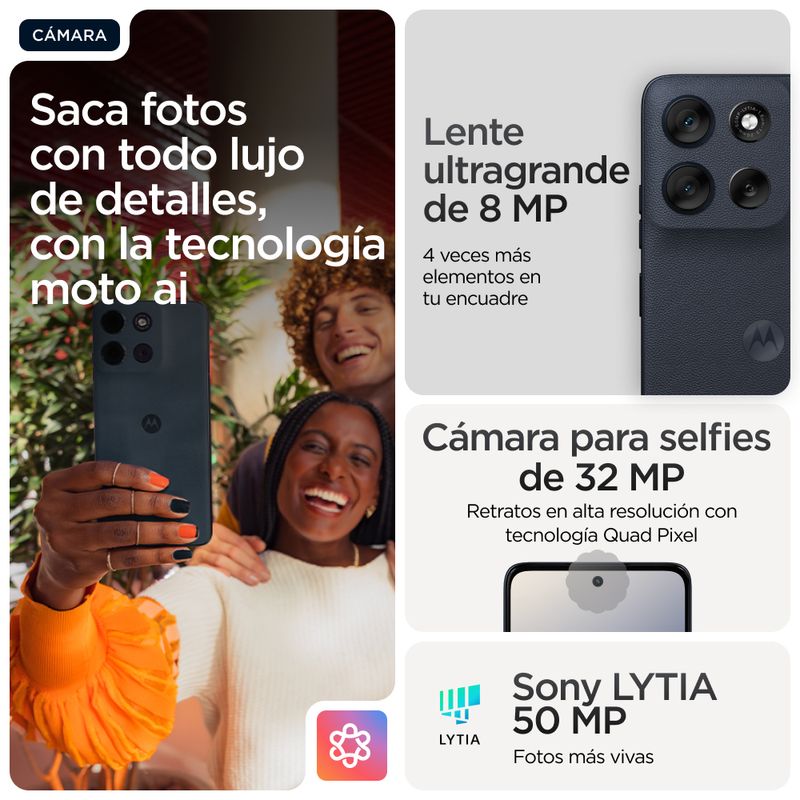 MOTOROLA moto g56 5G moto g56 5G 6.72" 5G 8GB/512GB Negro - Imagen 15 de 20