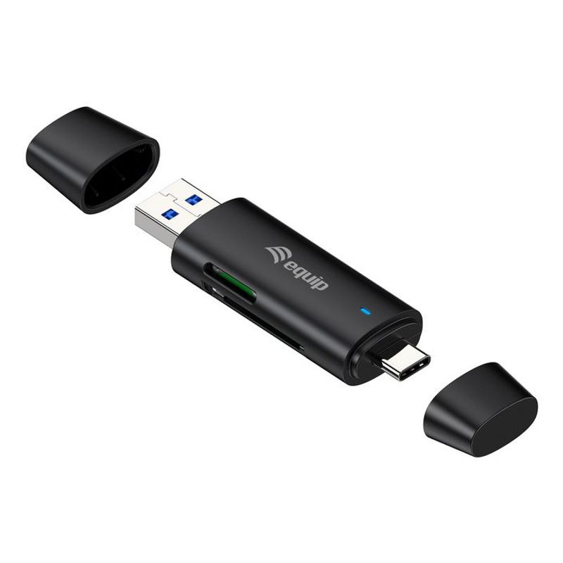 CARD READER EXTERNO EQUIP USB 3.2 DOBLE CONEXION USB-A & USB-C SD TF - Imagen 6 de 6