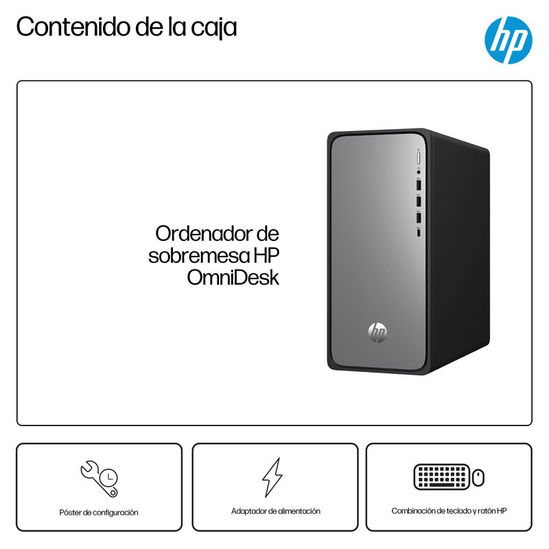 PC HP OMNIDESK M02-0021ns i5-14400 16GB 1TB FreeDOS - Imagen 11 de 20