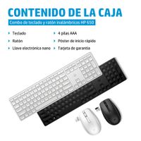 Miniatura 6 de HP 650 WIRELESS KB/MSE COMBO BLK