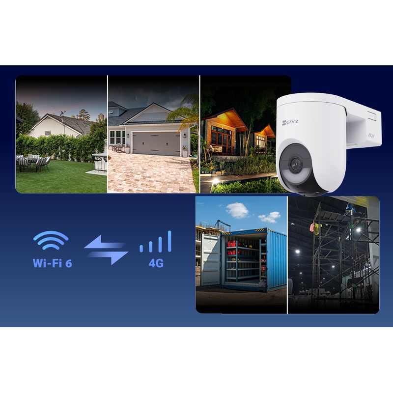 EZVIZ CAMARA WIFI EXTERIOR HB8 2K+ 4MP PANORAMICA/INCLINACION CON BATERIA - Imagen 19 de 51