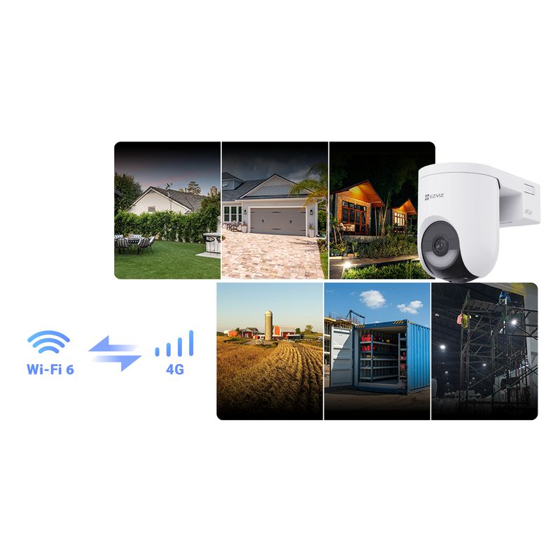 EZVIZ CAMARA WIFI EXTERIOR HB8 2K+ 4MP PANORAMICA/INCLINACION CON BATERIA - Imagen 38 de 51