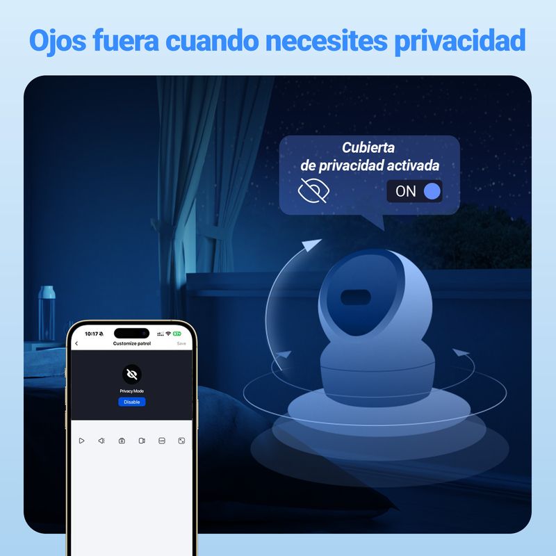 EZVIZ CAMARA WIFI INTERIOR H6C G1 3K PANORAMICA/INCLINACION - Imagen 50 de 51