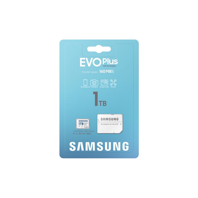 SAMSUNG MICROSD (MB-MC1T0SA/EU) EVO PLUS/1TB/CLASS 10/GARANTIA 10 ANOS (Q3"24) - Imagen 6 de 6