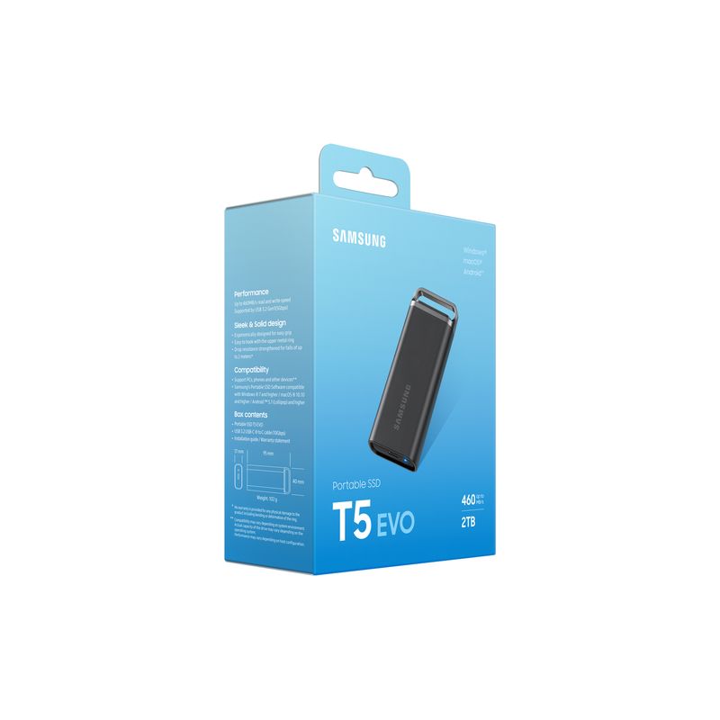 Samsung T5 EVO SSD Externo 2TB USB 3.2 Gen 1 - Imagen 12 de 14