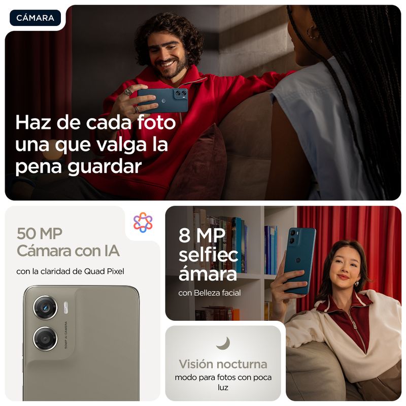 MOTOROLA moto g06 power moto g06 power 6.88" 4G 4GB/256GB Caqui - Imagen 6 de 19