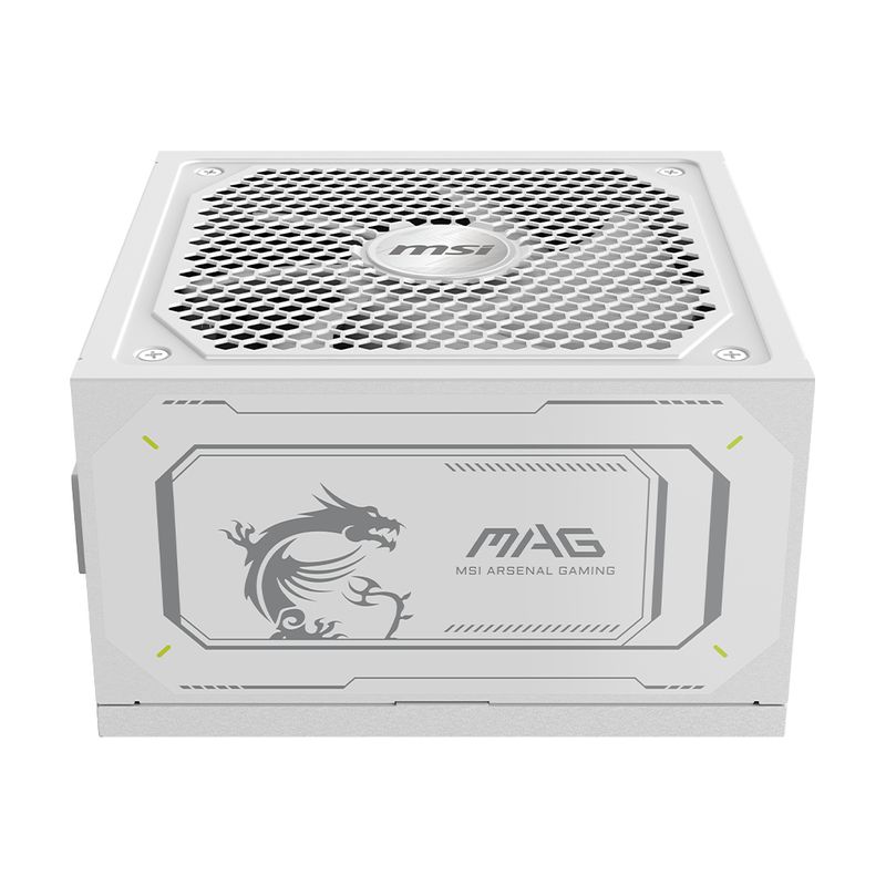 Fuente Alimentación 1000W MSI MAG A1000GL PCIE5 WHITE 80 PLUS Gold Fully-Modular Blanco - Imagen 3 de 10