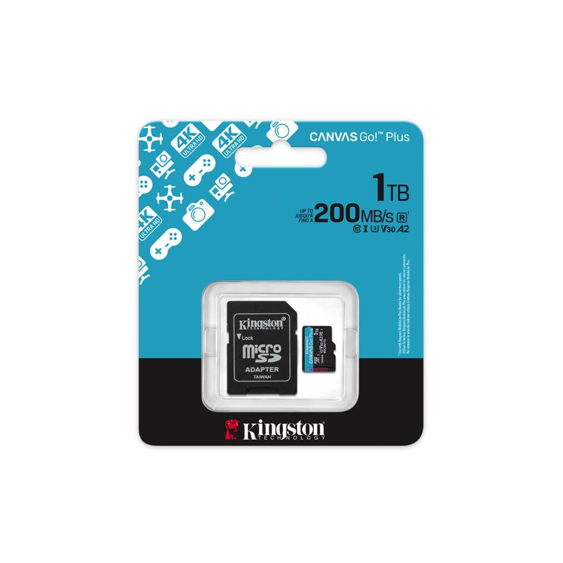 MEMORIA 1TB KINGSTON MICRO SDXC CANVAS GO PLUS GEN 4 200MB/S - Imagen 6 de 11