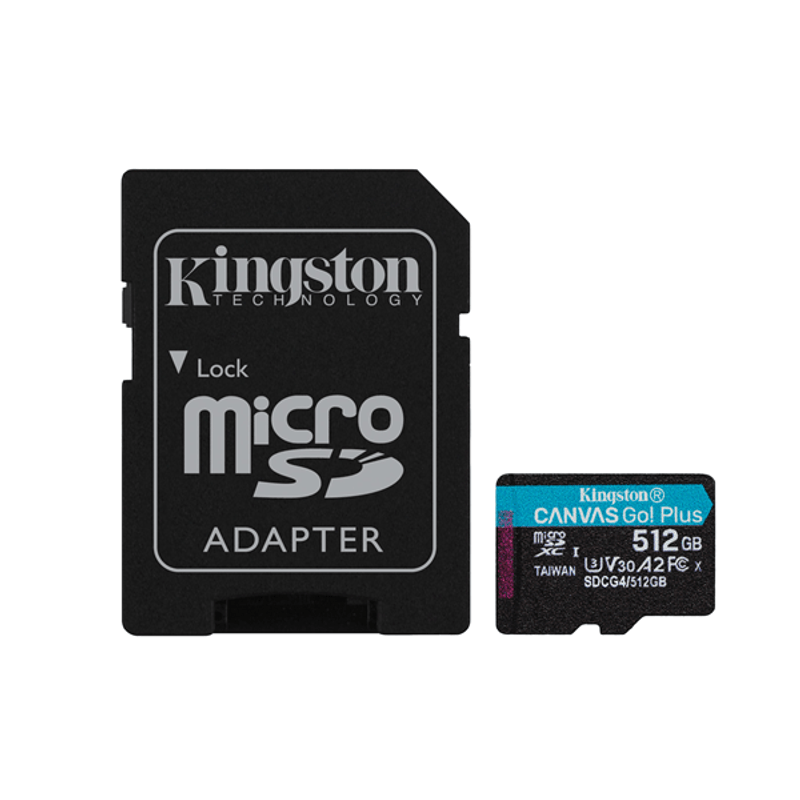 MEMORIA 512GB MICRO SDXC KINGSTON CANVAS GO PLUS GEN 4 - Imagen 1 de 8