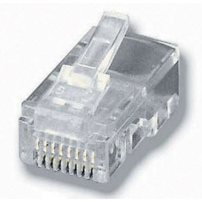KIT 100 CONECTORES RJ45 EQUIP TELEFONIA 121151 - Imagen 2 de 2