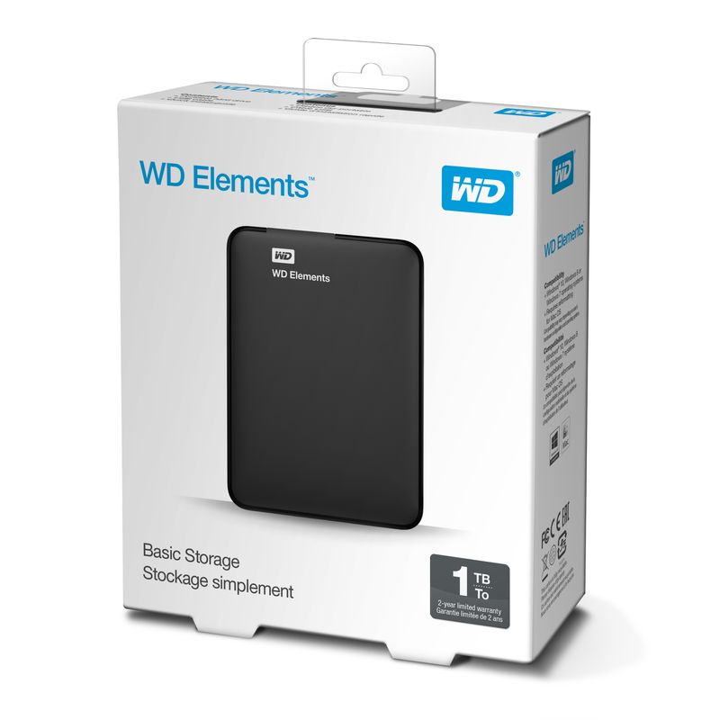DISCO DURO EXTERNO 1TB WESTERN DIGITAL ELEMENTS 2.5" USB 3.0 - Imagen 8 de 9