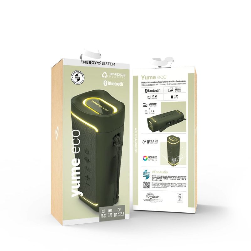 ALTAVOZ ENERGY SISTEM YUME ECO BT LED RGB - Imagen 7 de 10