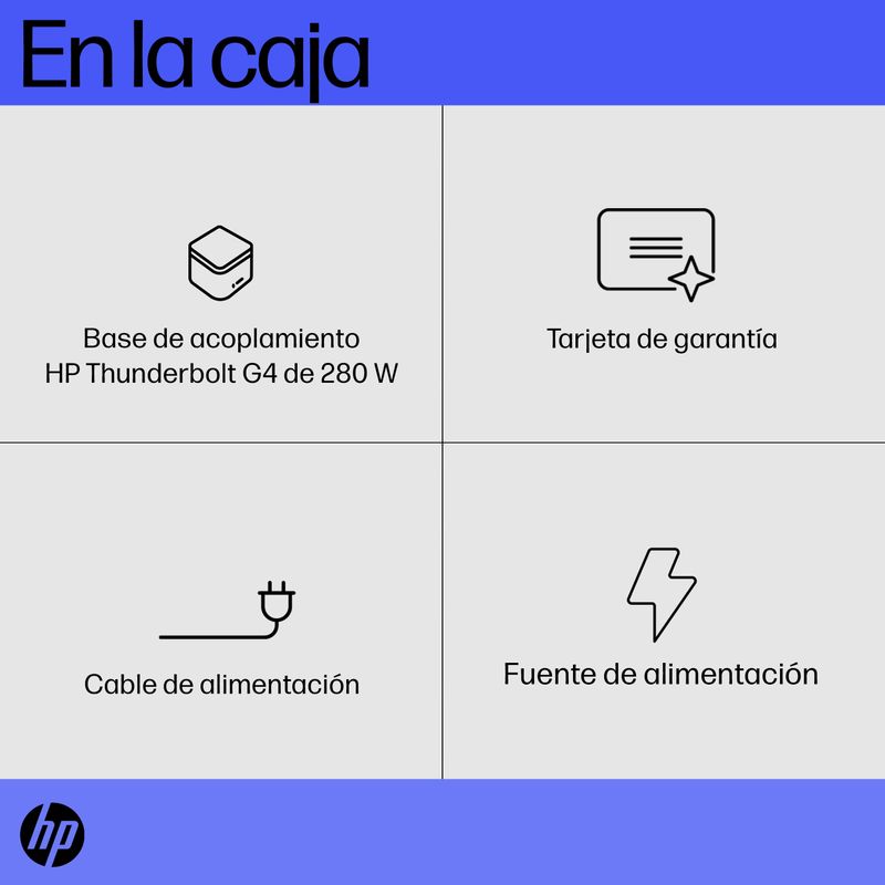 HP Docking station G4 Thunderbolt 280 W USB-C - Imagen 11 de 17