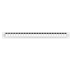 PATCH PANEL LANBERG 24 PUERTOS 1U RACK 19 PARA MODULOS KEYSTONE GRIS