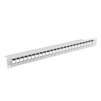 Miniatura 3 de PATCH PANEL LANBERG 24 PUERTOS 1U RACK 19 PARA MODULOS KEYSTONE GRIS
