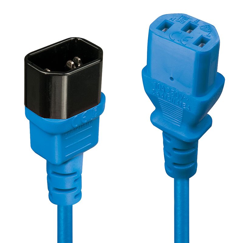 0.5M C14 TO C13 EXTENSION CABLE, BL - Imagen 2 de 3