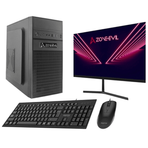 Zone Evil Core Work Intel Core i5 14400 16GB 1TB SSD Nvme Negro Windows 11   Monitor 24 Teclado y rat  n