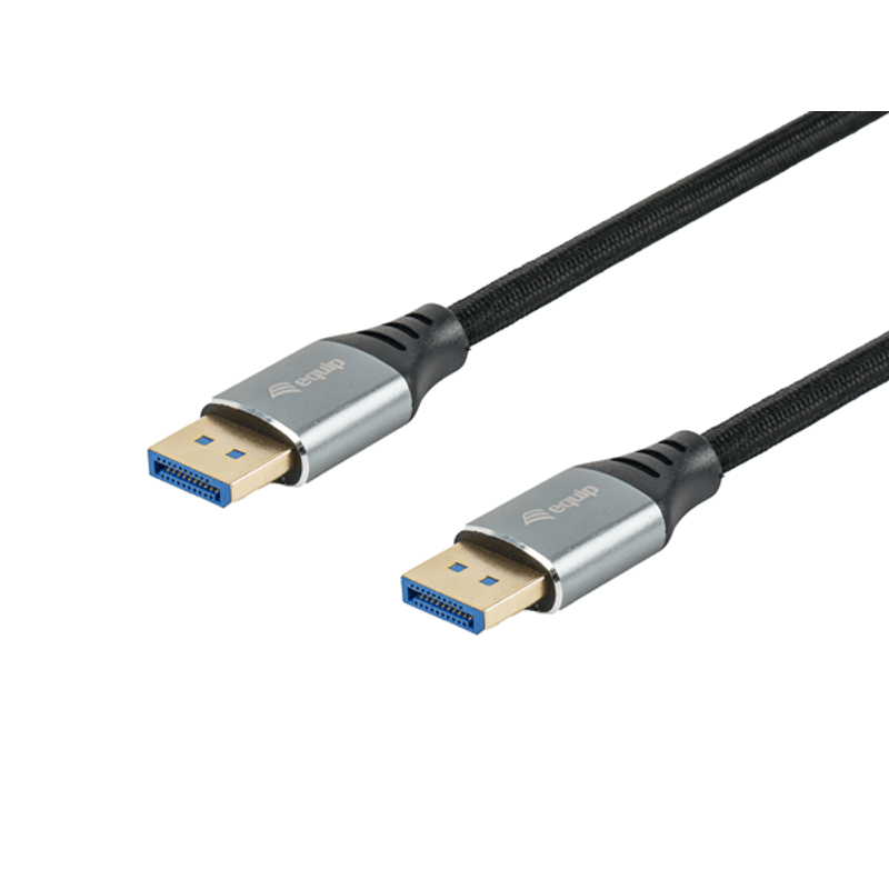 CABLE DISPLAYPORT A DISPLAYPORT PREMIUM 2,1 EQUIP 119281 1M 16K 60Hz 54Gps ALUMINIO - Imagen 1 de 8