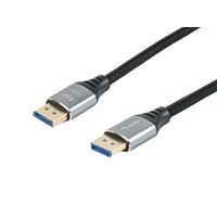 Miniatura 3 de CABLE DISPLAYPORT A DISPLAYPORT PREMIUM 2,1 EQUIP 119281 1M 16K 60Hz 54Gps ALUMINIO
