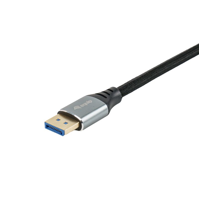 CABLE DISPLAYPORT A DISPLAYPORT PREMIUM 2,1 EQUIP 119281 1M 16K 60Hz 54Gps ALUMINIO - Imagen 4 de 8