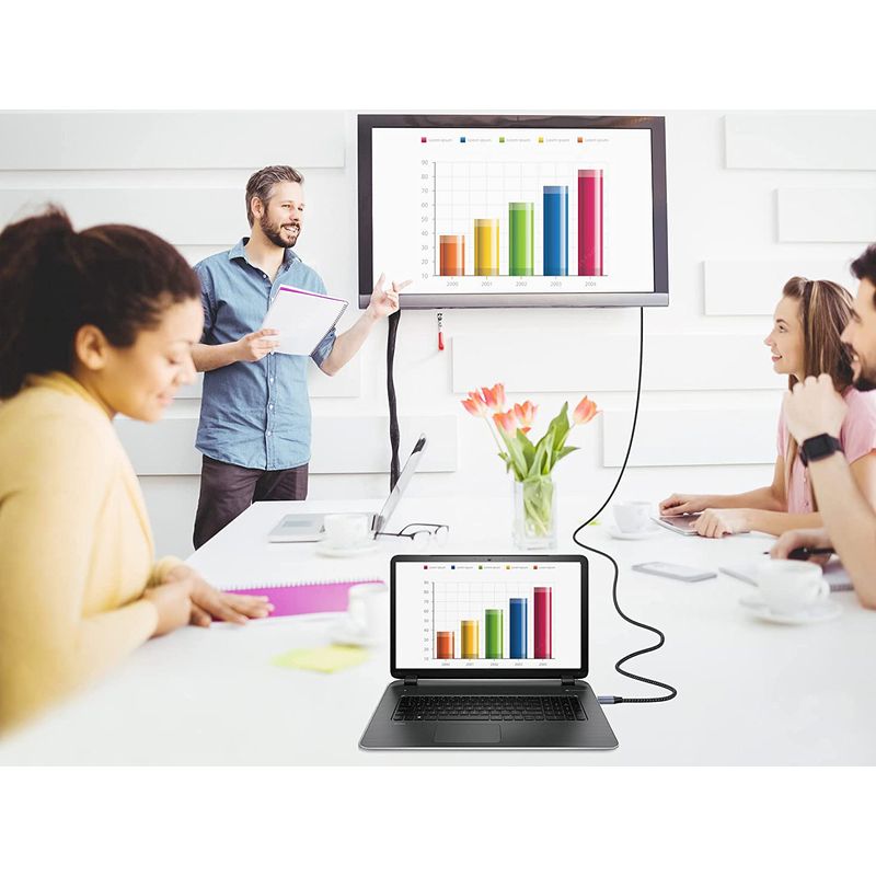 CABLE DISPLAYPORT A DISPLAYPORT PREMIUM 2,1 EQUIP 119281 1M 16K 60Hz 54Gps ALUMINIO - Imagen 6 de 8