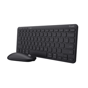 TECLADO + MOUSE INALAMBRICO TRUST LYRA MULTIDISPOSITIVO (USB Y 2 DISP BT) RECARGABLES 25061