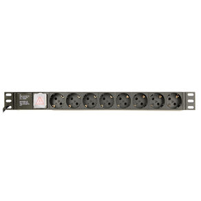 REGLETA PDU GEMBIRD 8 SCHUKO 1U 10A ENCHU C14 CABLE DE 3 M