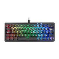 Miniatura 1 de TECLADO MARS GAMING COMPACTO MKMINIPROBRES HOT-SWAP MECANICO SWITCH MARRON RGB CHROMA NEGRO