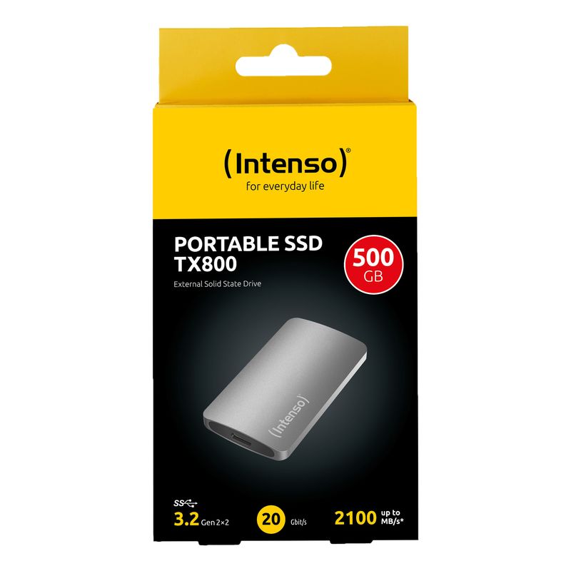 Intenso eSSD TX800 500Gb USB-C 3.2 Gen2 Anthracite - Imagen 4 de 8
