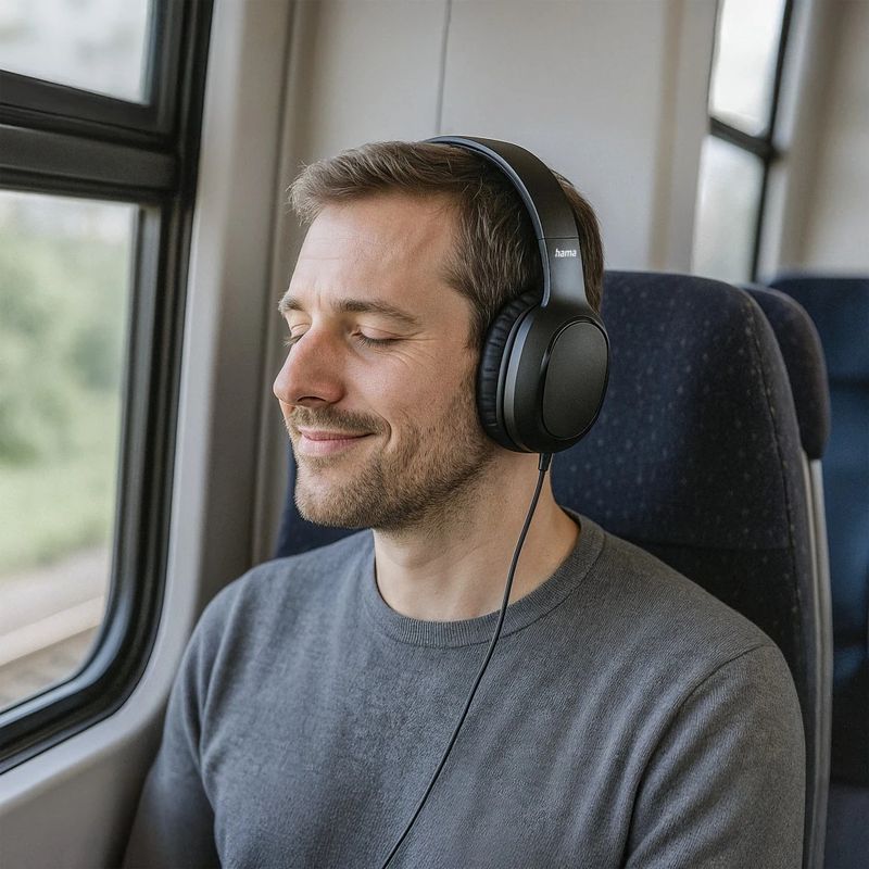 Hama Auriculares OnEar Fun Type C, Negro - Imagen 5 de 7