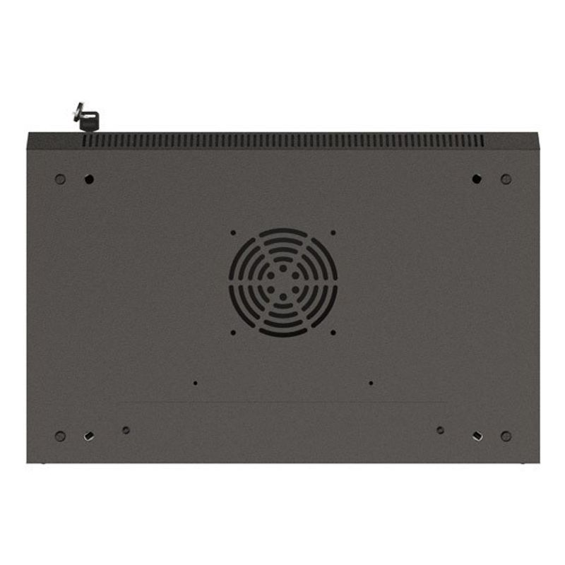 ARMARIO LANBERG MURAL RACK 19" 4U 540X350 FLAT PACK NEGRO PUERTA CRISTAL - Imagen 2 de 15