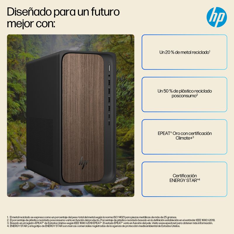 PC HP OMNIDESK AI M03-0016NS U5-225H 16GB 1TB W11H - Imagen 8 de 14