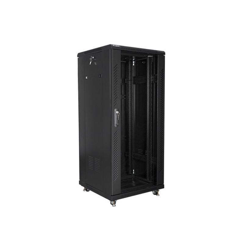 ARMARIO LANBERG RACK 19" 27U 600X600 FLAT PACK BLACK NEGRO - Imagen 4 de 6
