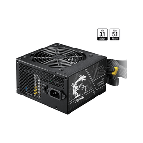 Fuente Alimentación 750W MSI MAG A750BN PCIE5 II 80 PLUS Bronze Non-Modular Negro