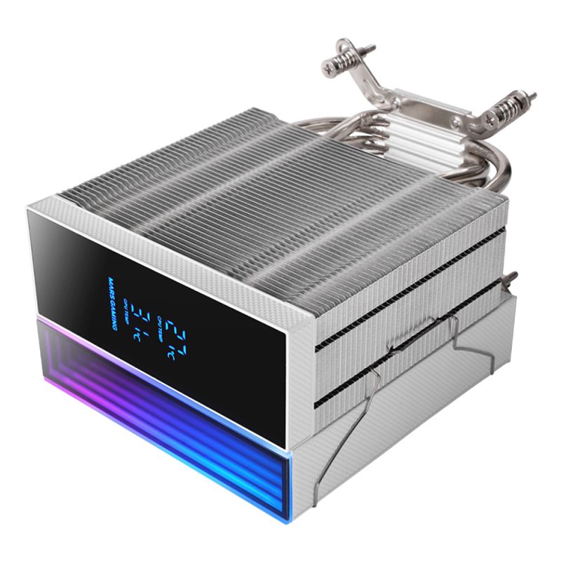 VENTILADOR CON DISIPADOR DE CPU MARS GAMING MCPULCD TDP 300W 120mm PANTALLA LCD ARGB BLANCO - Imagen 4 de 8