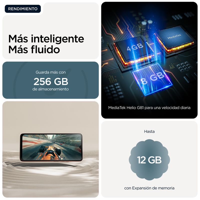 MOTOROLA moto g06 power moto g06 power 6.88" 4G 4GB/256GB Azul - Imagen 16 de 19