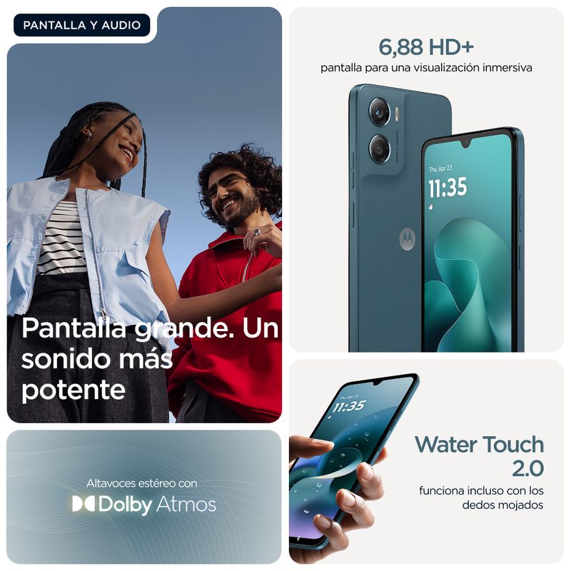 MOTOROLA moto g06 power moto g06 power 6.88" 4G 4GB/256GB Azul - Imagen 18 de 19