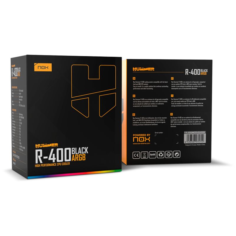 NOX HUMMER R-400 ARGB Negro - Imagen 10 de 10