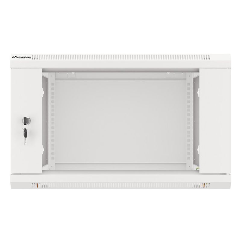ARMARIO LANBERG MURAL RACK 19�� 6U 600X600 FLAT PACK PUERTA CRISTAL GRIS - Imagen 7 de 12
