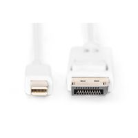 Miniatura 3 de DISPLAYPORT CONNECTION CABLE  MINI  DP - DP M/M  2.0M  W/INTERLOCK  DP1.1A CONFORM, WH